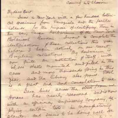 Letter: May 22, 1924