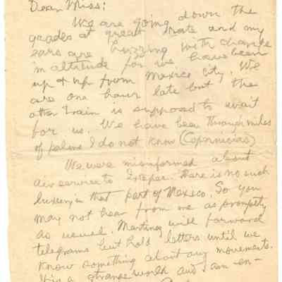Letter: March 24, 1940
