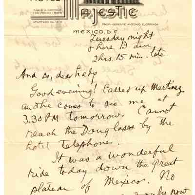 Letter: March, 1940