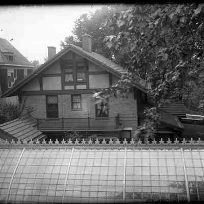 Sage Pl. Greenhouse 1908 [Sage Place-greenhouse and home]