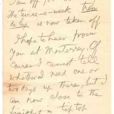 Letter: April 17, 1940