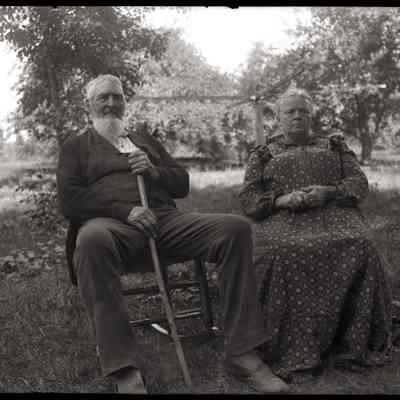 S. Haven Mich. Dr. B's Father & Mother [Bailey Homestead: Liberty Hyde Bailey Sr. and Maria Bridges Bailey]