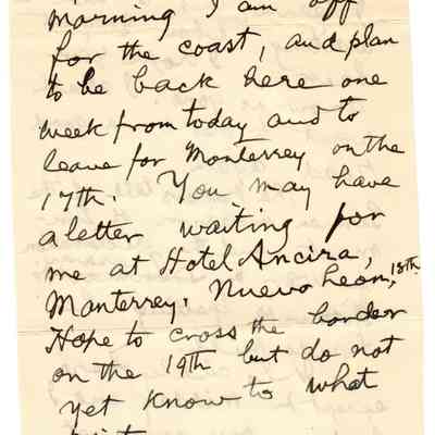 Letter: April 9, 1940