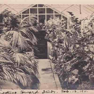 Looking toward study. Feb. 12, 1911.