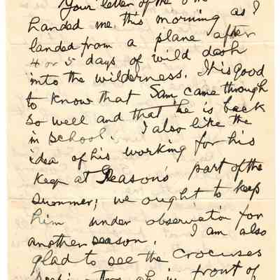 Letter: April 15, 1940
