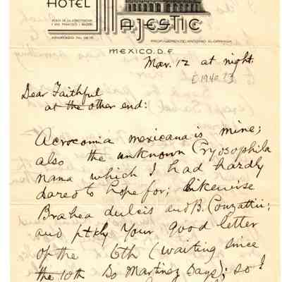 Letter: March 12, 1940