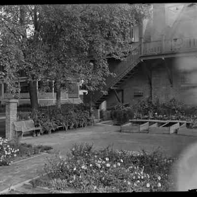 Sage Pl. Patio [Sage Place- with blurred image of L.H. Bailey]