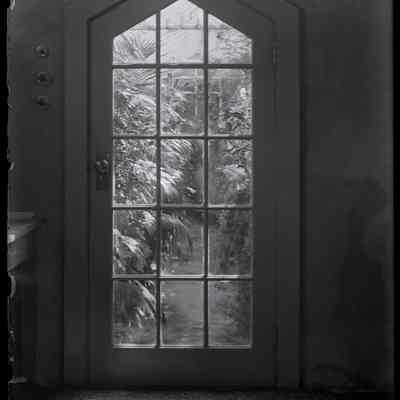 Sage Place [entry door to Bailey's greenhouse]