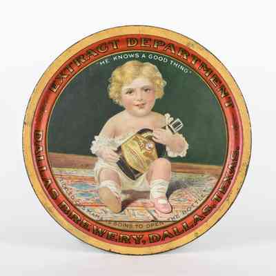 Malt Wein Extract Department "He Knows A Good Thing" Tray