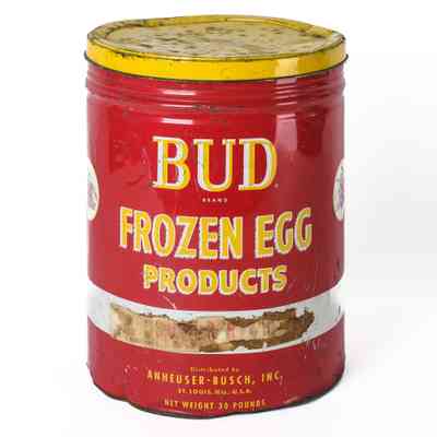Bud Frozen Egg Products Tin