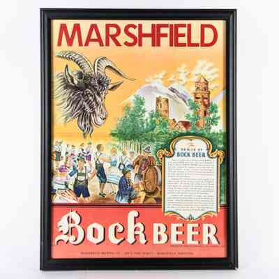 Marshfield Bock Beer Legend Sign