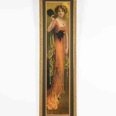 Pabst Extract Orange Dress Yard Long