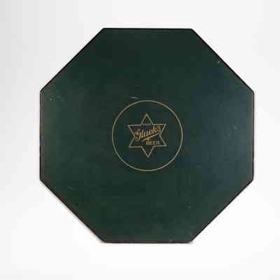 Gluek's Beer Wooden Octagon Folding Table