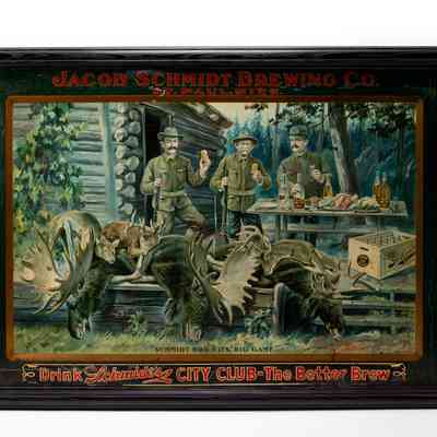 Schmidt's City Club "Big Game" Tin Sign