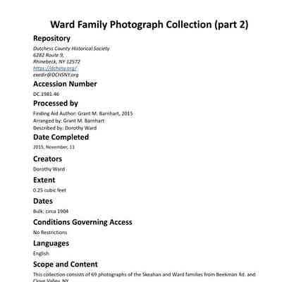 WARD: Ward Family Photograph Collection (Part 2)