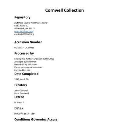 Cornwell: Cornwell Collection