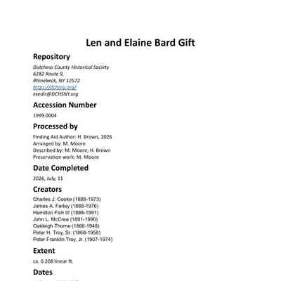 BARD: Len and Elaine Bard Gift