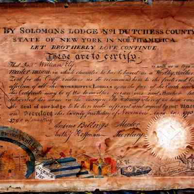 1790 William Ely Master Master Mason Certificate