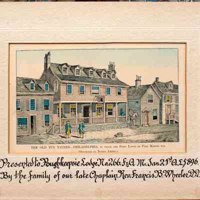 Old Tun Tavern Philadelphia Lithograph