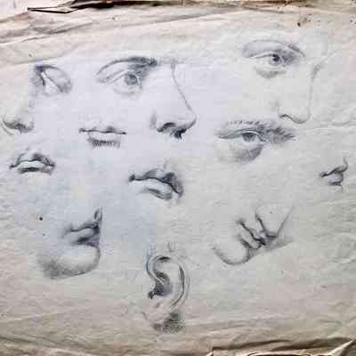 Untitled (Study of Facial Features) [No date]