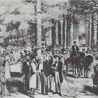 Horace Greeley's Presidential Campaign Picnic
