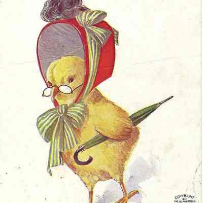 "Out Calling" Easter Chick