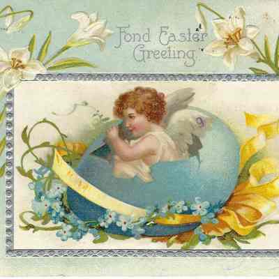 Easter Greetings Postcard