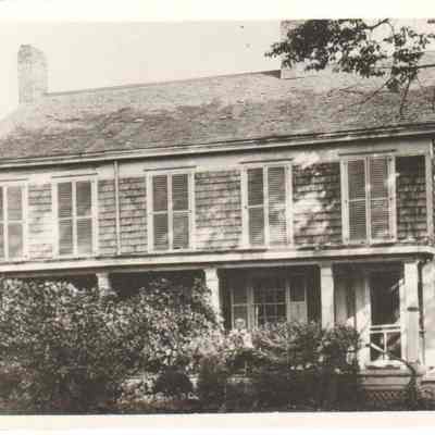 Dr. Patch on the Porch of the Greeley House