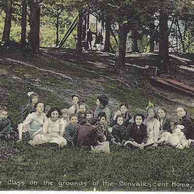 Open Air Class on the Grounds of Chappaqua Convalescent Home
