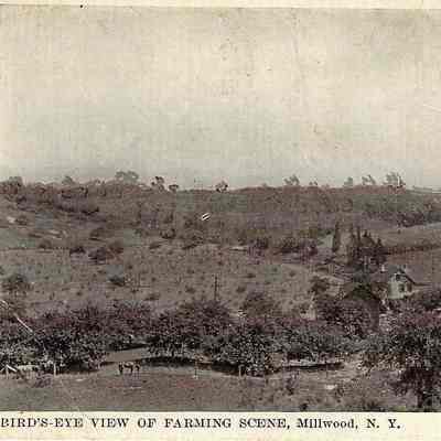 Bird's Eye View of Farming Scene, Millwood, NY