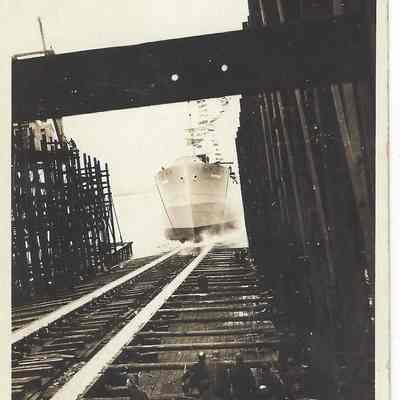 Launching of World War I Ship Called Chappaqua