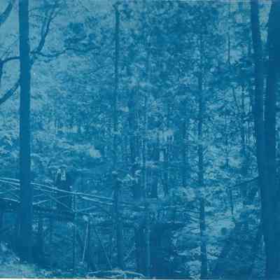 Gabrielle Greeley on a Bridge in Greeley Woods