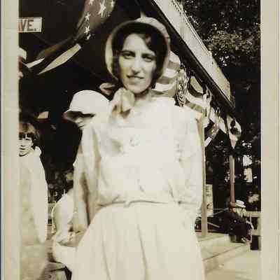 Ruth Gedney in a Quaker Bonnet