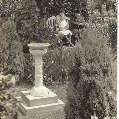 Birdbath in the Garden