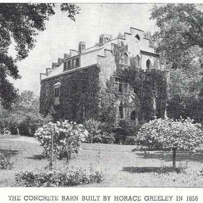 The Concrete Barn Built by Horace Greeley, 1856