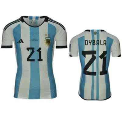 PAULO DYBALA: MATCH-ISSUED 2022 WORLD CUP ARGENTINA JERSEY (MEARS)
