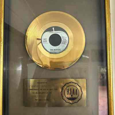 THE BEATLES "GOLD" RECORD AWARD