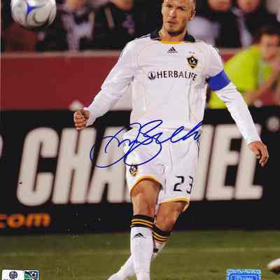 David Beckham Signed MLS Galaxy 8x10 Photo (GA COA)