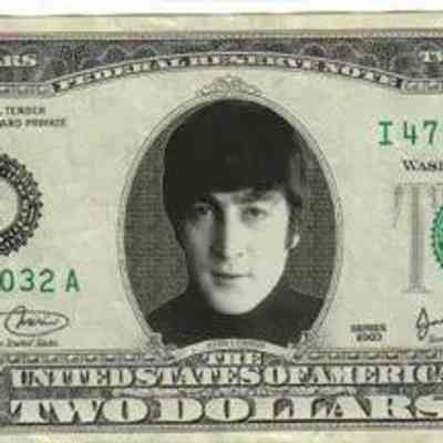 John Lennon 2003 Two Dollars Federal Reserve Banknote