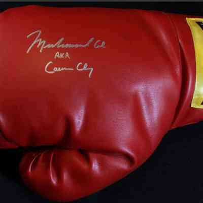 Muhammad Ali Signed Boxing Glove - Inscribed AKA Cassius Clay (ACE LOA)