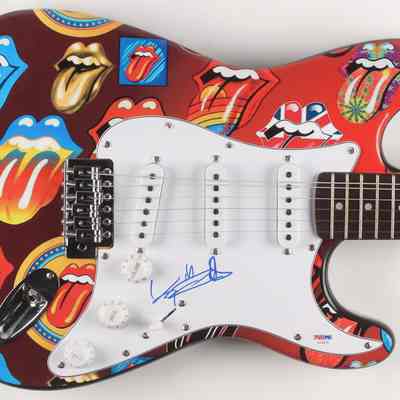 Keith Richards Signed The Rolling Stones 39.5" Electric Guitar (PSA Hologram)