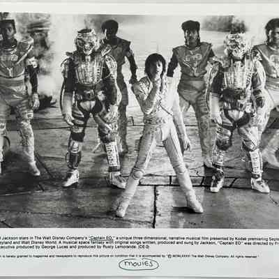 Original 1986 Press Photo Michael Jackson Captain EO 8X10