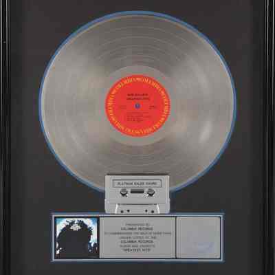 BOB DYLAN "PLATINUM" RECORD AWARD