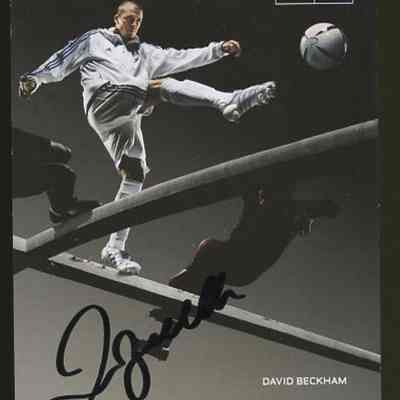 David Beckham Signed 4x6 Photo (JSA COA)
