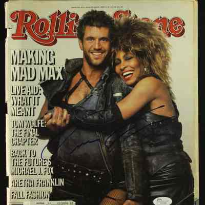 Tina Turner Signed Rolling Stone Magazine (JSA COA)