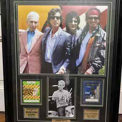 The Rolling Stones Custom Framed Piece (JSA)