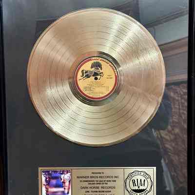 GEORGE HARRISON "GOLD" RECORD AWARD