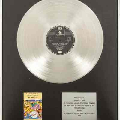 RINGO STARR BRITISH SALES AWARD