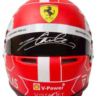 Charles Leclerc Signed Ferrari Full-Size Racing Helmet (Beckett)