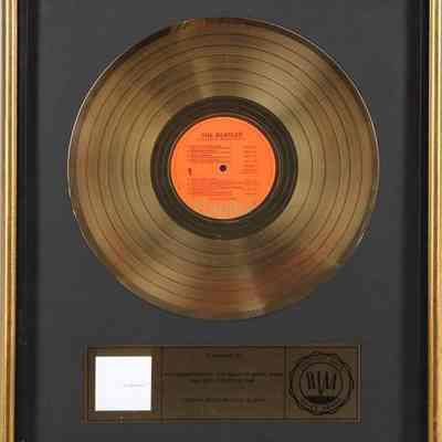 THE BEATLES "GOLD" RECORD AWARD
